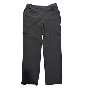CHICO'S Zenergy Size 1 = 8 Medium Black Neema Courtney Pants Trousers NEW NWT